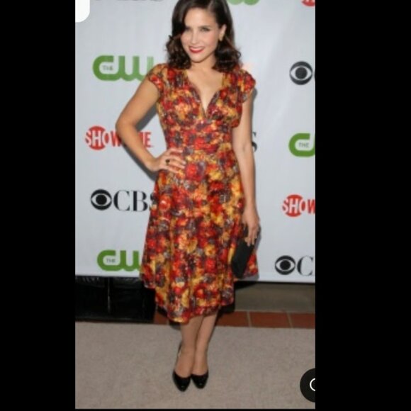 Trashy Diva Dresses & Skirts - Trashy Diva 1940s warm water colors dress